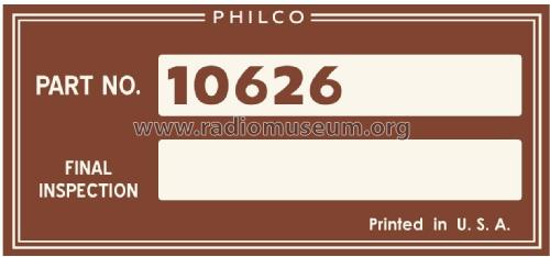 46-142 ; Philco, Philadelphia (ID = 2938491) Radio