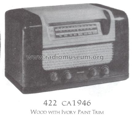 422 ; Philco, Philadelphia (ID = 1523800) Radio