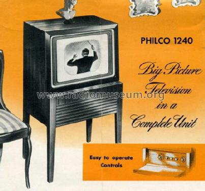 48-1240 ; Philco, Philadelphia (ID = 422778) Television