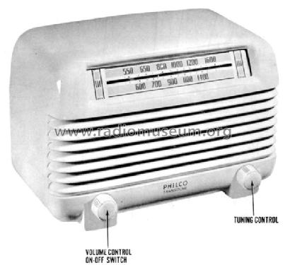 48-250-I Transitone Code 121; Philco, Philadelphia (ID = 712349) Radio