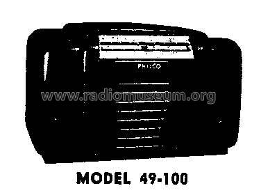 49-100 ; Philco, Philadelphia (ID = 298902) Radio