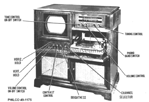 49-1175 Code 121; Philco, Philadelphia (ID = 1365452) TV Radio