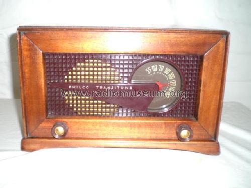 Transitone 'Flying Wedge' 49-506; Philco, Philadelphia (ID = 2269930) Radio