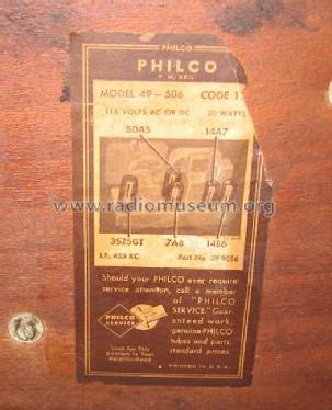 Transitone 'Flying Wedge' 49-506; Philco, Philadelphia (ID = 351779) Radio