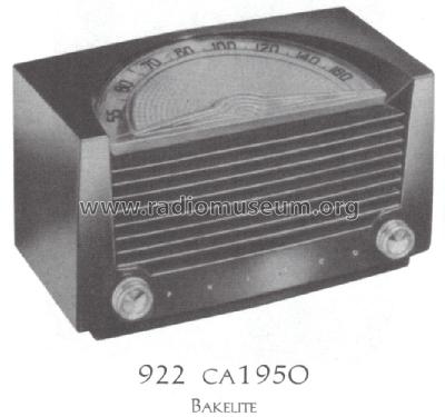 50-922 ; Philco, Philadelphia (ID = 1523518) Radio