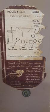 51-531 Transitone; Philco, Philadelphia (ID = 2874873) Radio