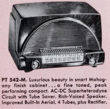 52-542-M Code 123; Philco, Philadelphia (ID = 1470796) Radio