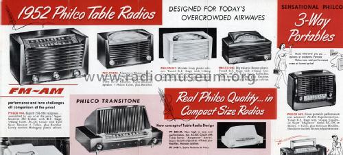 52-548 ; Philco, Philadelphia (ID = 1470760) Radio