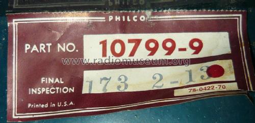 52-641 Code 121; Philco, Philadelphia (ID = 1908793) Radio