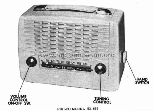 53-656 ; Philco, Philadelphia (ID = 3116458) Radio