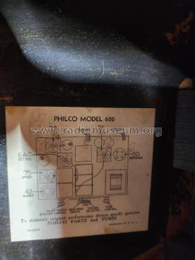 620B ; Philco, Philadelphia (ID = 3071109) Radio