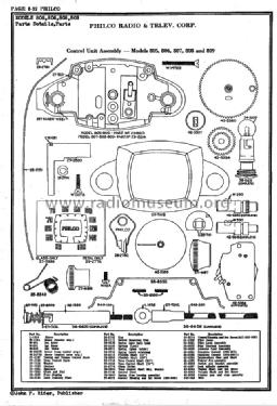 806 ; Philco, Philadelphia (ID = 1204665) Car Radio