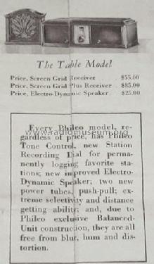 96 Table; Philco, Philadelphia (ID = 1727029) Radio