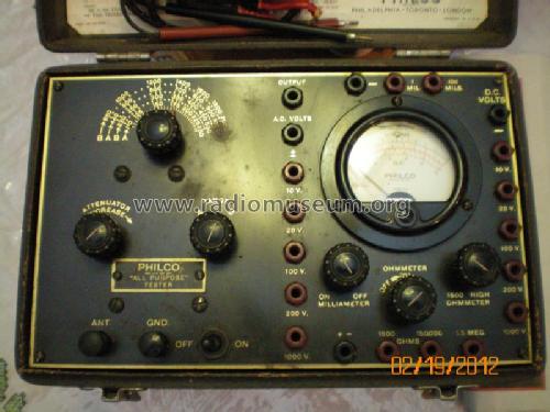 All Purpose Set Tester 048; Philco, Philadelphia (ID = 1171780) Equipment