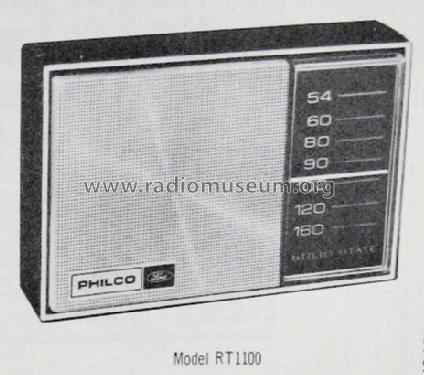 AM Transistor Portable RT1100; Philco, Philadelphia (ID = 1844798) Radio