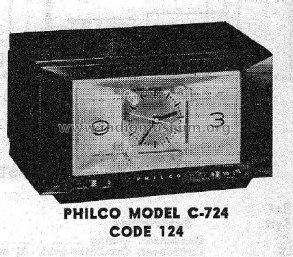 C-724 Ch=124; Philco, Philadelphia (ID = 1305806) Radio