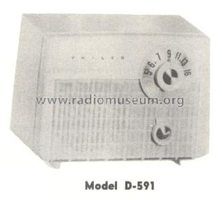 D-591 55-591; Philco, Philadelphia (ID = 181926) Radio