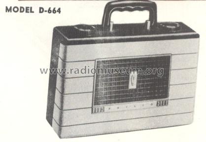 D-664 Code 124 ; Philco, Philadelphia (ID = 182727) Radio