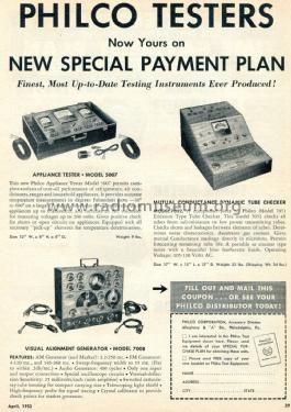 Dynamic Mutual Conductance Tube Tester 7052; Philco, Philadelphia (ID = 2093065) Equipment