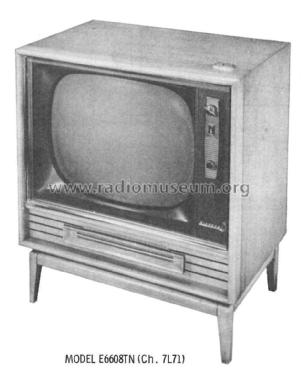 E6608TN Ch= 7L71; Philco, Philadelphia (ID = 2449792) Television