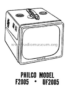 F2005 Ch= 8E11; Philco, Philadelphia (ID = 1179426) Television