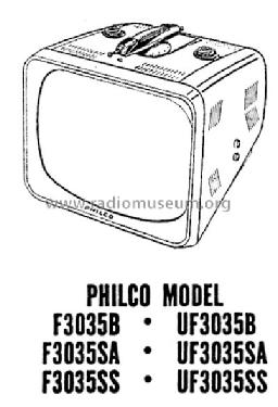 F3035SS Ch= 8H20; Philco, Philadelphia (ID = 1153958) Television