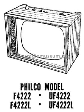 F4222L Seventeener II Ch= 8L35; Philco, Philadelphia (ID = 1153319) Television