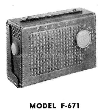 F-671 ; Philco, Philadelphia (ID = 1167615) Radio