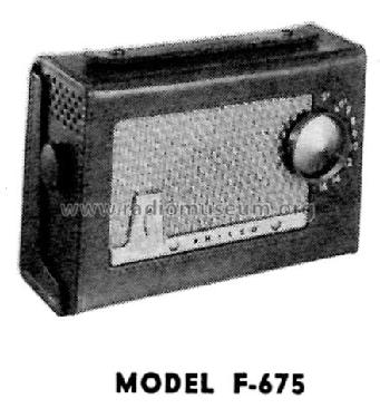 F-675 ; Philco, Philadelphia (ID = 1167629) Radio