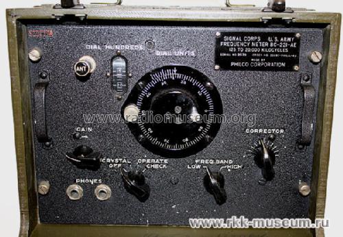 SCR-211-AE Frequency Meter Set ; Philco, Philadelphia (ID = 723046) Ausrüstung