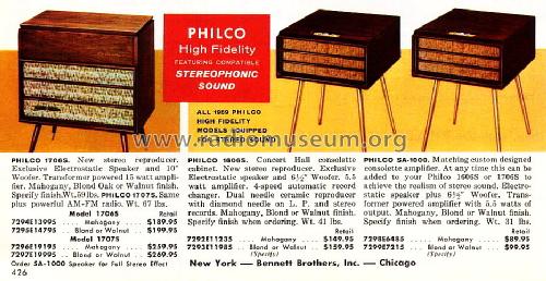 G-1707S ; Philco, Philadelphia (ID = 1605737) Radio