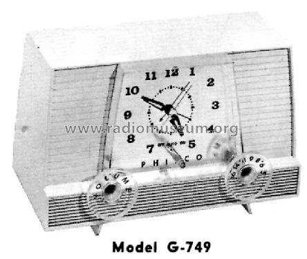 G-749 ; Philco, Philadelphia (ID = 1169658) Radio