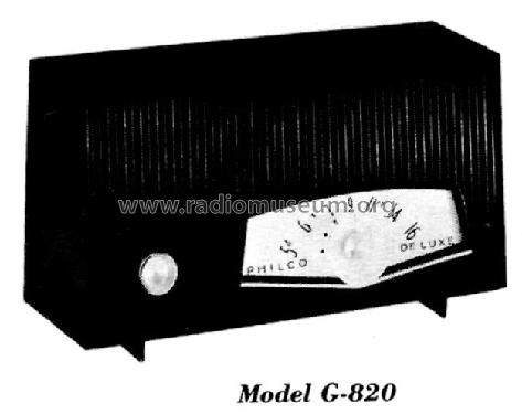 G-820 ; Philco, Philadelphia (ID = 1169634) Radio