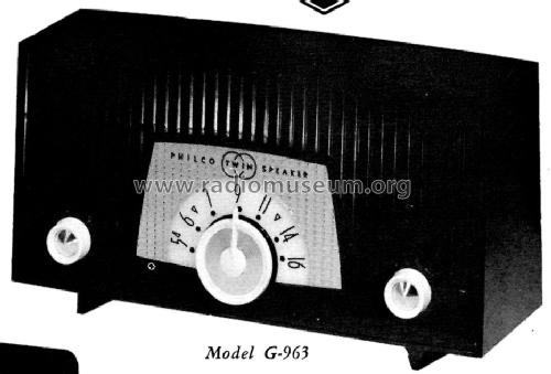 G-963 ; Philco, Philadelphia (ID = 1169461) Radio