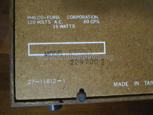 Lighted Dial All Transistor R746WA; Philco, Philadelphia (ID = 2378843) Radio