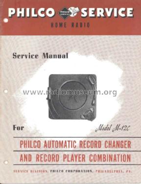 M-12C Automatic Record Changer; Philco, Philadelphia (ID = 1381255) R-Player