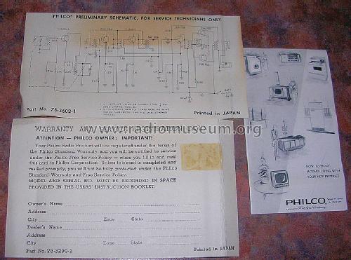 NT-600-BKG ; Philco, Philadelphia (ID = 1189366) Radio