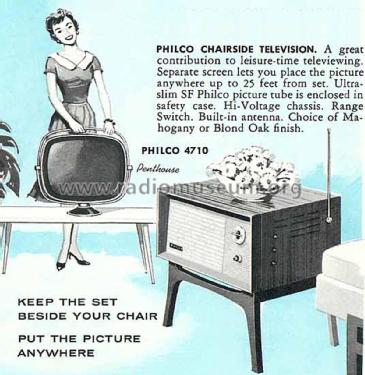 Predicta Penthouse Tandem G4710L Ch= 9L38; Philco, Philadelphia (ID = 1882447) Television