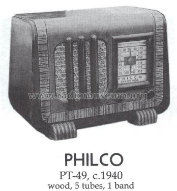 PT-49 Transitone; Philco, Philadelphia (ID = 1461064) Radio