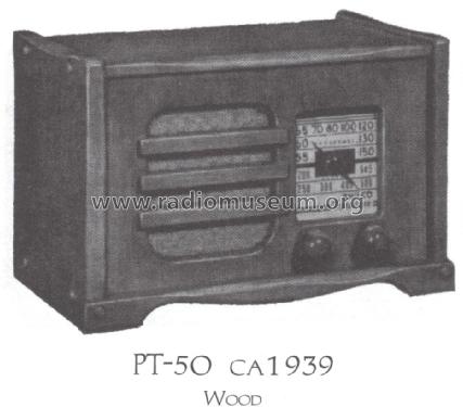 PT-50 Transitone; Philco, Philadelphia (ID = 1523297) Radio