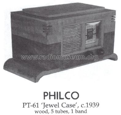 PT-61 Transitone; Philco, Philadelphia (ID = 1461065) Radio