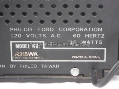 R315WA ; Philco, Philadelphia (ID = 2245781) Radio