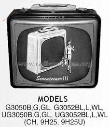 Seventeener III G3050B Ch= 9H25; Philco, Philadelphia (ID = 478534) Television