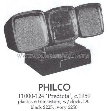 T1000-124 Predicta ; Philco, Philadelphia (ID = 1461075) Radio