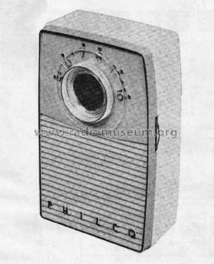 Transistor T-50-124; Philco, Philadelphia (ID = 1617629) Radio