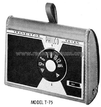 T-75 Code 124; Philco, Philadelphia (ID = 608940) Radio