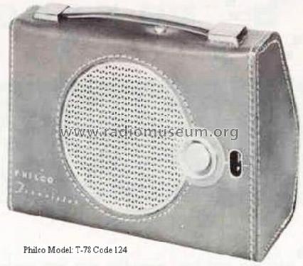 T-78 Code 124 or T78-124; Philco, Philadelphia (ID = 193227) Radio