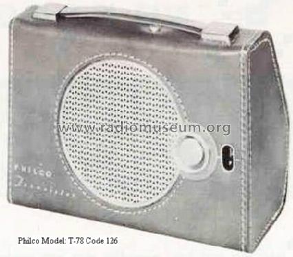 T-78 Code 126; Philco, Philadelphia (ID = 193233) Radio