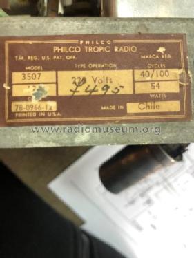 Tropic 3507; Philco, Philadelphia (ID = 2545331) Radio