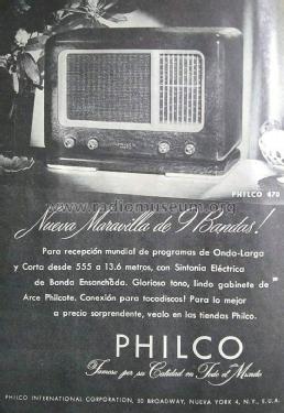 Tropic 870; Philco, Philadelphia (ID = 2575852) Radio